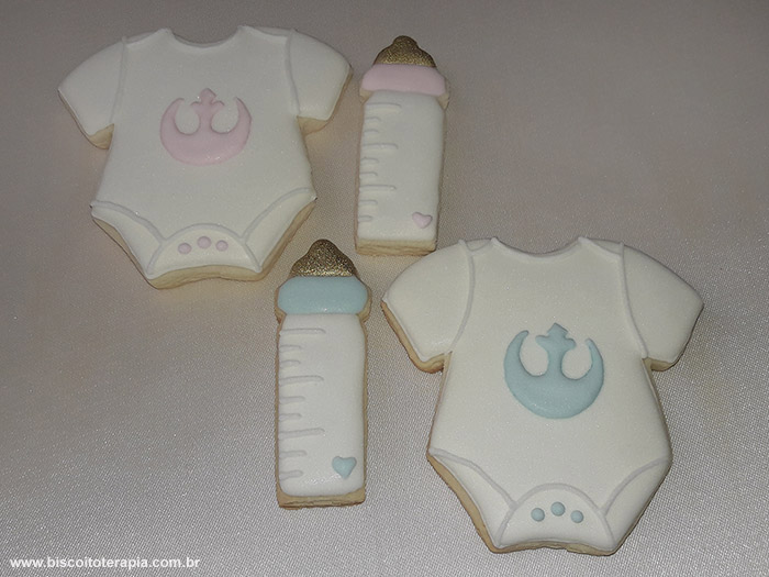 Biscoitos Decorados para um Ch Revelao de Star Wars