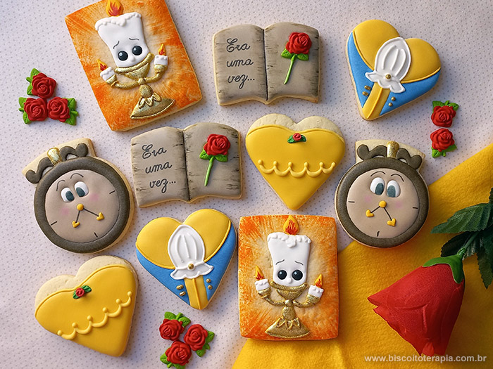 Biscoitos Decorados A Bela e a Fera Biscoitos Decorados A Bela e a Fera