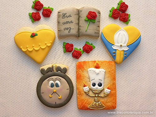 Biscoitos Decorados A Bela e a Fera Biscoitos Decorados A Bela e a Fera