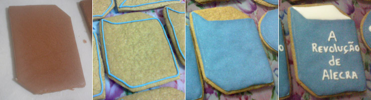 Biscoitos Decorados Capa de Livro Biscoitos Decorados Capa de Livro