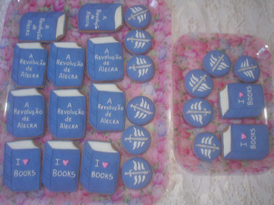 Biscoitos Decorados Capa de Livro Biscoitos Decorados Capa de Livro