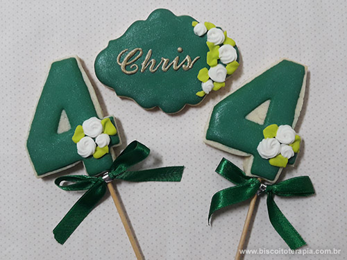 Biscoitos Decorados Aniversrio Chris