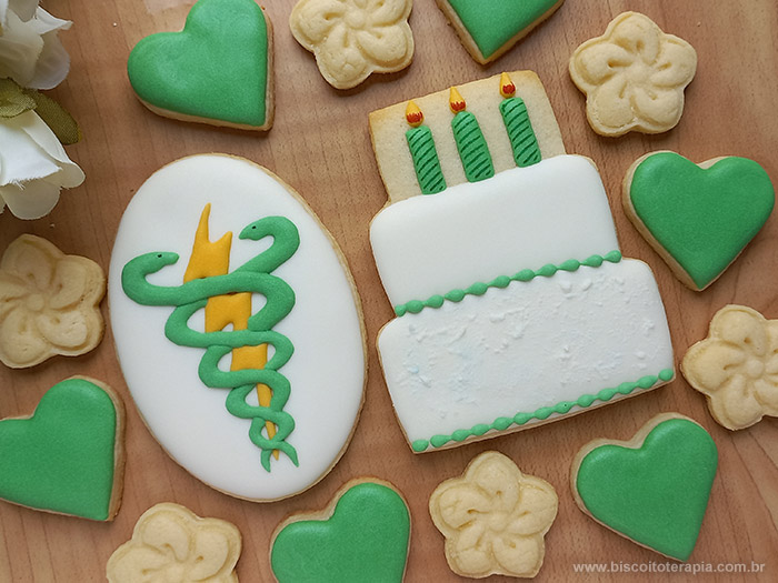Biscoitos Decorados para o Anivers�rio da Fisioterapeuta