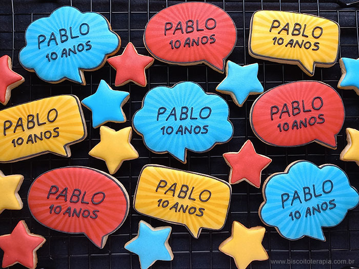 Biscoitos Decorados para o Aniversrio do Pablo