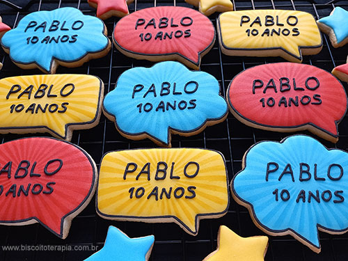 Biscoitos Decorados para o Aniversrio do Pablo