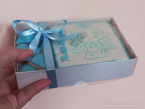 Biscoitos Decorados Anjinha no Estêncil Biscoitos Decorados Anjinha no Estêncil