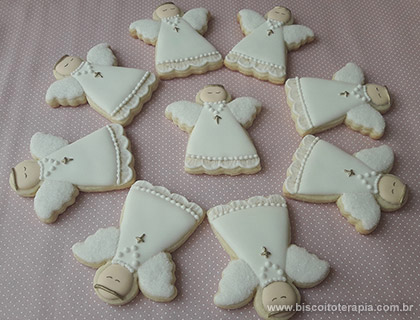 Biscoitos Decorados de Anjinhos da Guarda