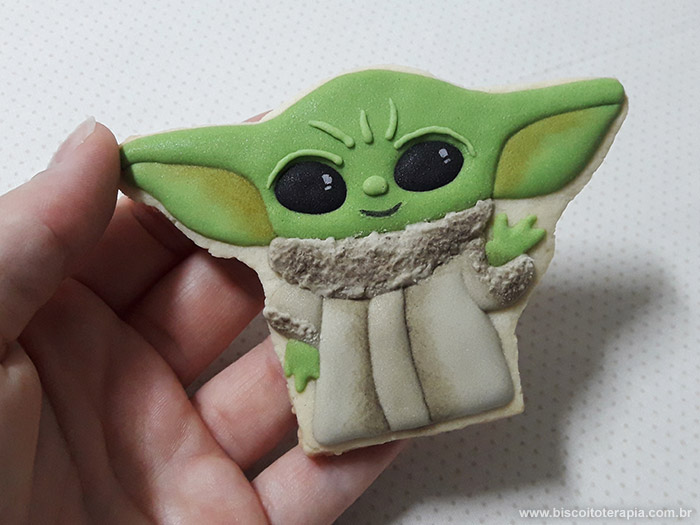 Biscoito Decorado de Baby Yoda - Grogu
