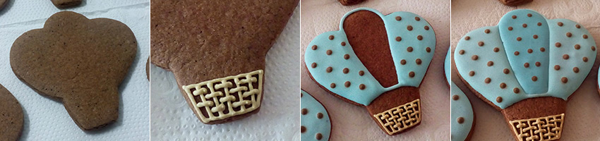 Biscoitos Decorados de Balões Azuis Biscoitos Decorados de Balões Azuis
