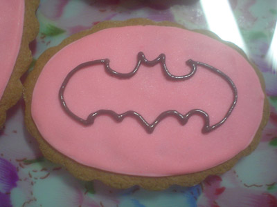 Biscoitos Decorados de Batgirl