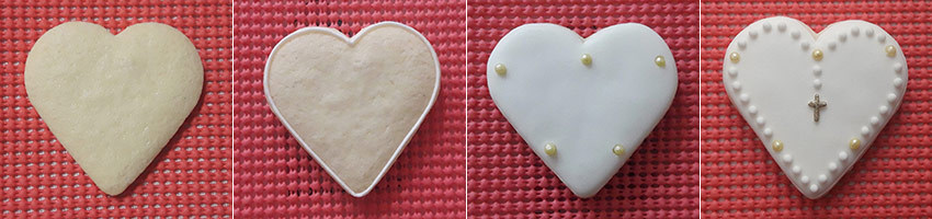 Biscoitos Decorados Batizado em Branco e Dourado Biscoitos Decorados Batizado em Branco e Dourado