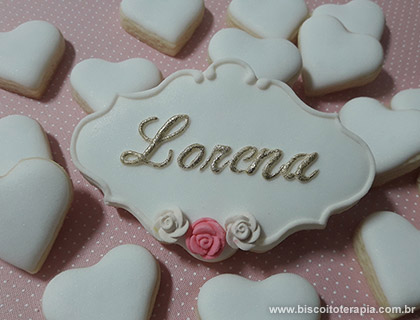 Biscoitos Decorados Batizado da Lorena