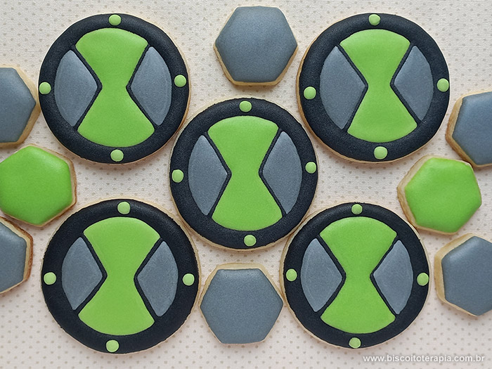 Biscoitos Decorados de Ben 10 Biscoitos Decorados de Ben 10