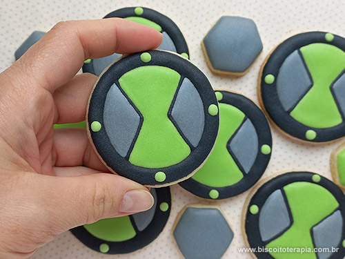 Biscoitos Decorados de Ben 10 Biscoitos Decorados de Ben 10