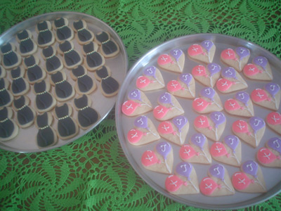 Biscoitos Decorados de Bexigas com Iniciais Biscoitos Decorados de Bexigas com Iniciais