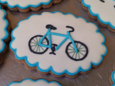 Biscoitos Decorados de Bicicleta Biscoitos Decorados de Bicicleta