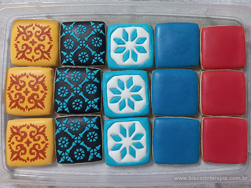 Biscoitos Decorados do Boardgame Azul Biscoitos Decorados do Boardgame Azul