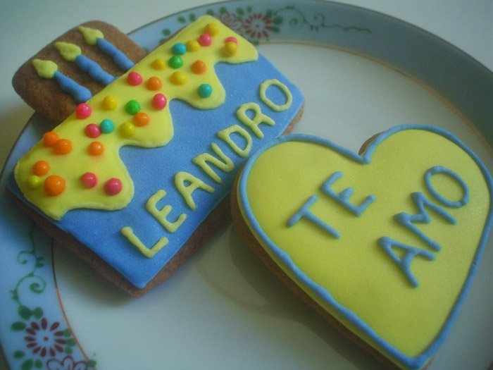 Biscoitos Decorados Bolo de Aniversário Leandro Biscoitos Decorados Bolo de Aniversário Leandro