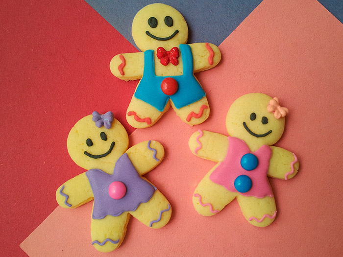 Biscoitos Decorados de Bonequinhos de Natal Biscoitos Decorados de Bonequinhos de Natal