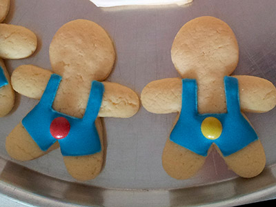 Biscoitos Decorados de Bonequinhos de Natal Biscoitos Decorados de Bonequinhos de Natal