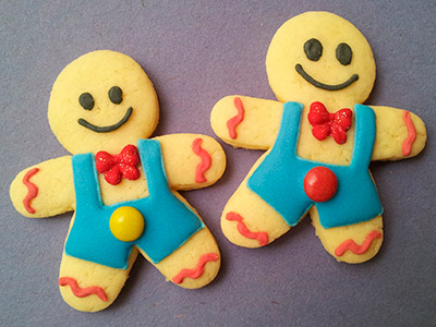 Biscoitos Decorados de Bonequinhos de Natal