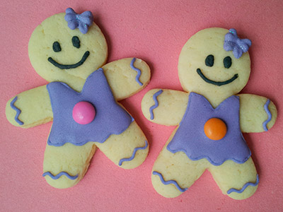 Biscoitos Decorados de Bonequinhos de Natal