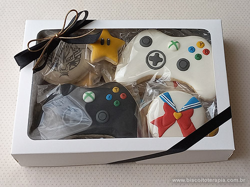 Biscoitos Decorados Caixa Gamer Biscoitos Decorados Caixa Gamer