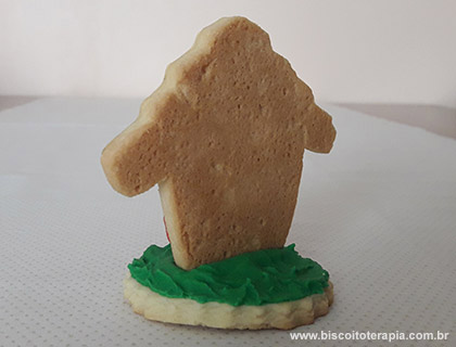 Biscoitos Decorados de Casinha de Cachorro em 3D Biscoitos Decorados de Casinha de Cachorro em 3D