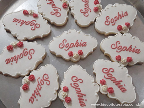 Biscoitos Decorados Ch de Beb da Sophia