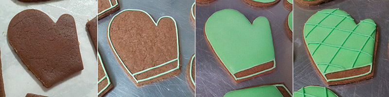 Biscoitos Decorados Chá de Cozinha Verde e Rosa Biscoitos Decorados Chá de Cozinha Verde e Rosa