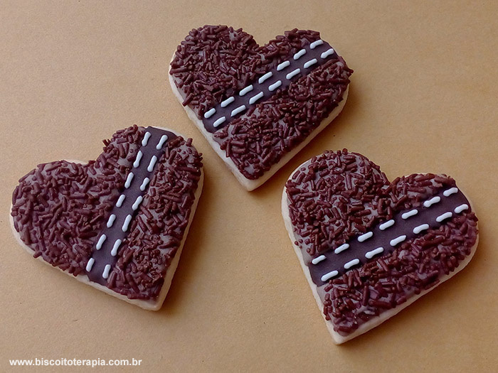 Biscoitos Decorados de Chewbacca de Star Wars