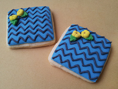 Biscoitos Decorados com Confeitos Floridos Biscoitos Decorados com Confeitos Floridos
