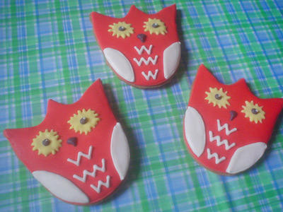 Biscoitos Decorados de Corujas Biscoitos Decorados de Corujas