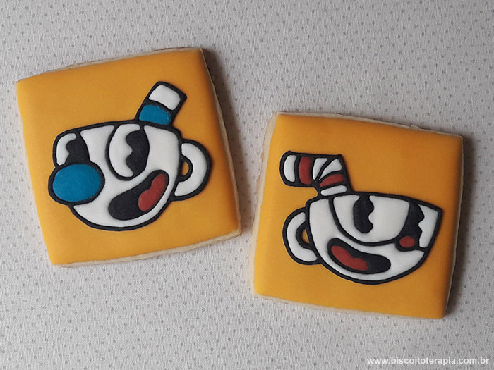 Biscoitos Decorados de Cuphead