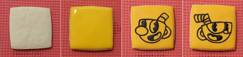 Biscoitos Decorados de Cuphead Biscoitos Decorados de Cuphead