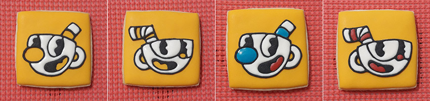 Biscoitos Decorados de Cuphead Biscoitos Decorados de Cuphead