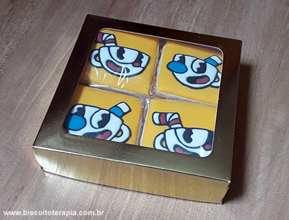Biscoitos Decorados de Cuphead Biscoitos Decorados de Cuphead