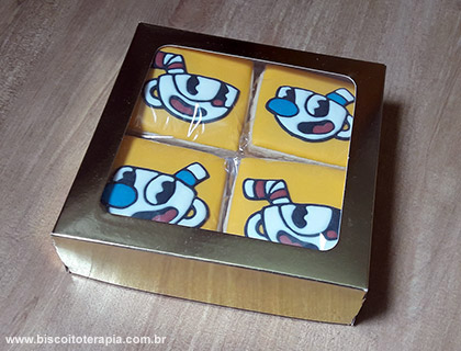 Biscoitos Decorados de Cuphead