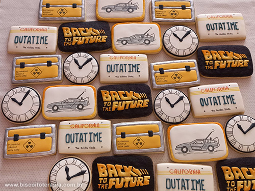 Biscoitos Decorados De Volta para o Futuro Biscoitos Decorados De Volta para o Futuro
