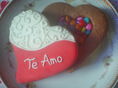 Biscoitos Decorados Dia dos Namorados