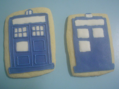 Biscoitos Decorados de Doctor Who