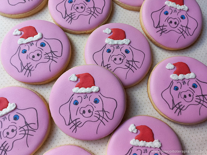 Biscoitos Decorados Corporativo de Natal