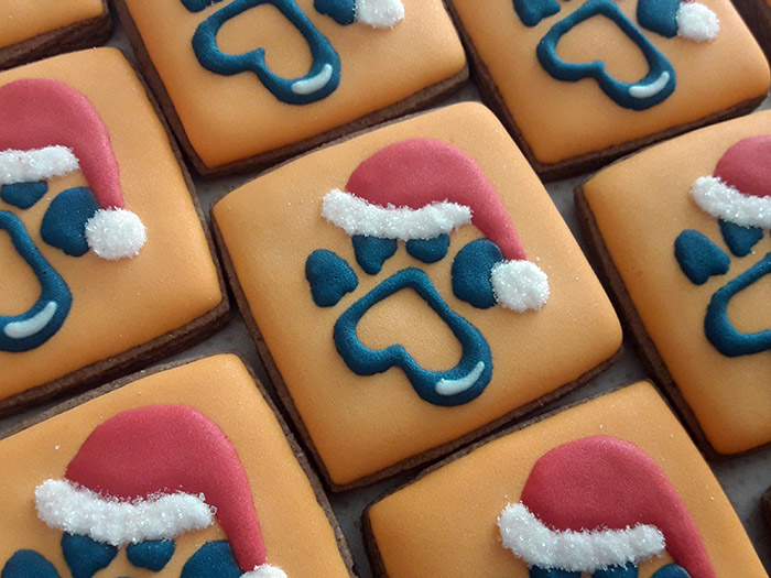 Biscoitos Decorados de Natal na Dog Wellness