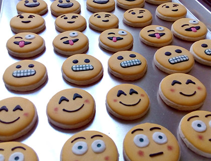 Biscoitos Decorados de Emojis