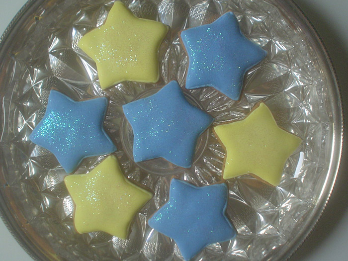 Biscoitos Decorados de Estrelinhas Biscoitos Decorados de Estrelinhas