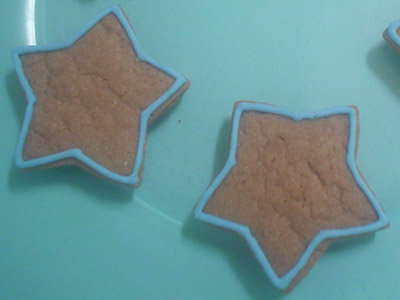 Biscoitos Decorados de Estrelinhas Biscoitos Decorados de Estrelinhas