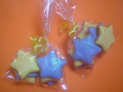 Biscoitos Decorados de Estrelinhas Biscoitos Decorados de Estrelinhas