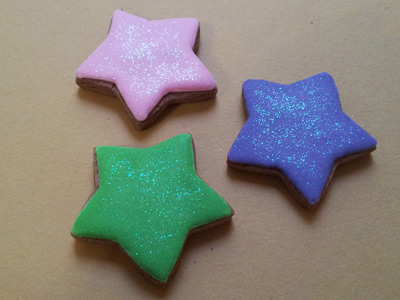Biscoitos Decorados de Estrelinhas Biscoitos Decorados de Estrelinhas