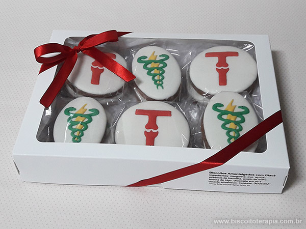 Biscoitos Decorados de Fisioterapia para o Instituto Trata