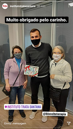 Biscoitos Decorados de Fisioterapia para o Instituto Trata